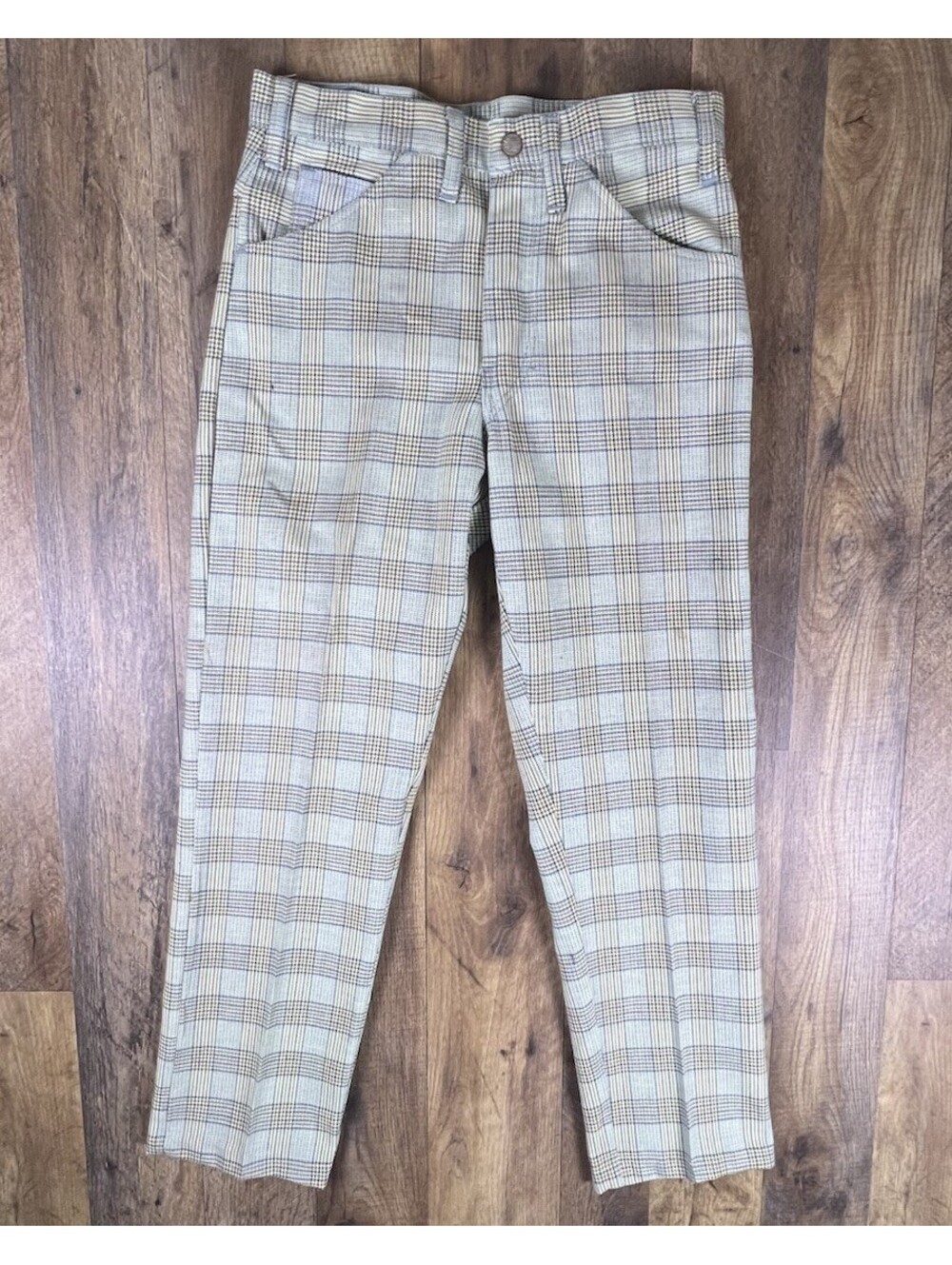 VTG 70’s Caddyshack Golf Pants Mens 28 x 26 Disco Loudmouth Ugly Bold 60’s Plaid